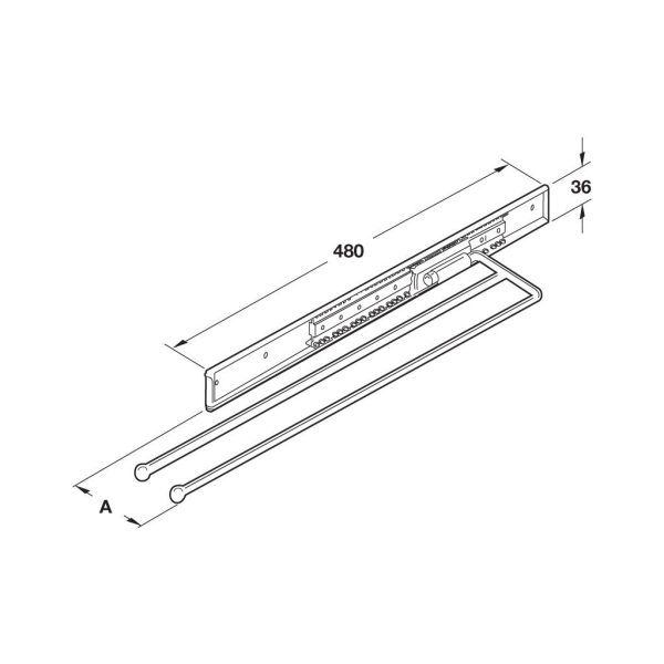 Towel Rail Arena Classic - 2 Arms Cheap