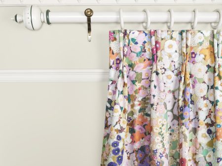 HOLLYHOCKS Cotton Linen Curtain - Spring Hot on Sale