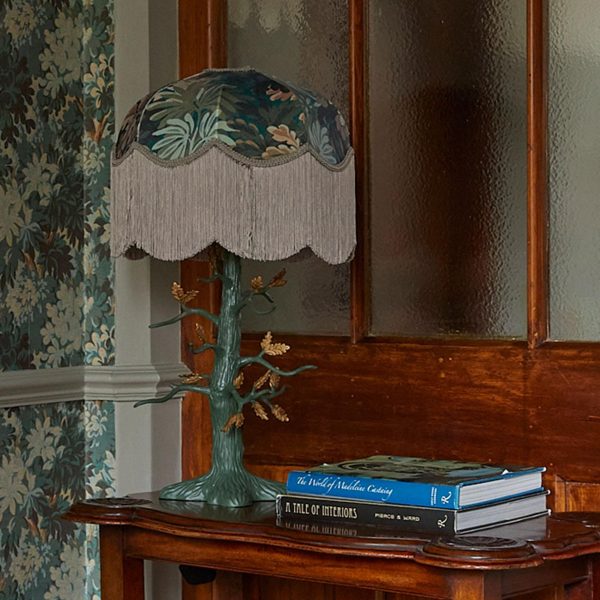 FORIS Velvet Tilia Lampshade - Cerulean Hot on Sale