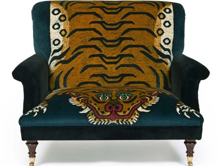 SABER Velvet Bloomsbury Loveseat - Midnight Online now