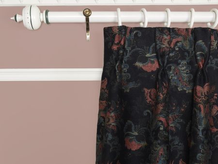 PERSEPHONE Jacquard Curtain - Noir Sale