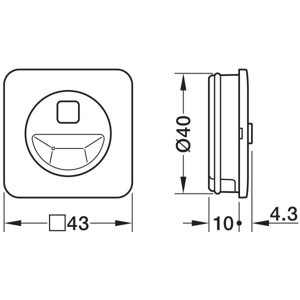 Häfele Connect Mesh motion detector Modular - 5 12V Online now