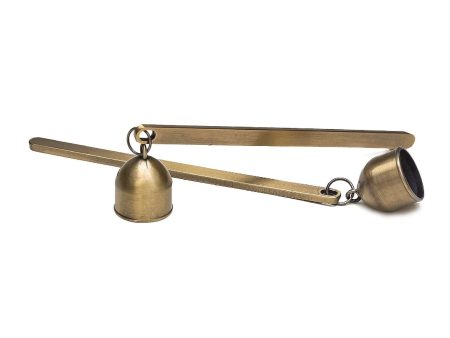 Antique Brass Bell Snuffer Hot on Sale