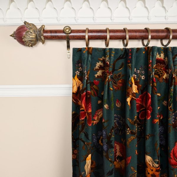 ARTEMIS Velvet Curtain - Petrol Supply