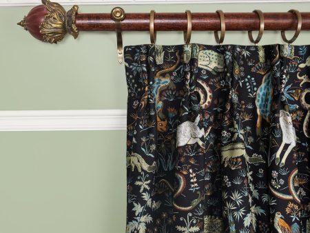 TREMATONIA Jacquard Curtain - Onyx on Sale