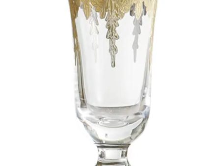 Vetro Gold Flute Glass Cheap