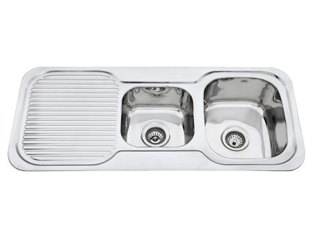 1 & 3 4 Bowl Sink L H Drainer For Cheap