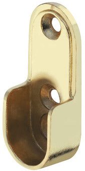 Oval Rail End Support | Brass Discount