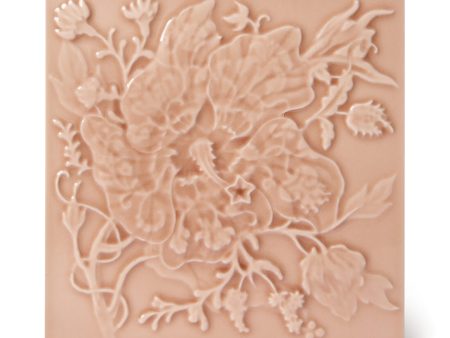 ARTEMIS HIBISCUS Relief Tiles Sample - Blush Online Hot Sale