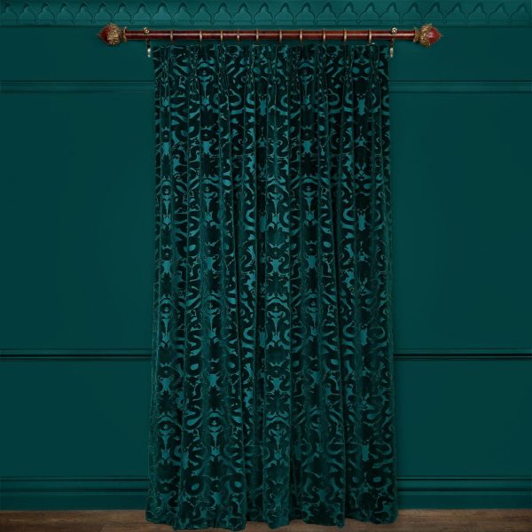 ANACONDA  Velvet Curtain - Petrol Sale