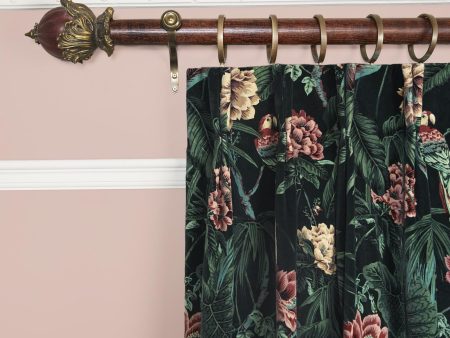 PARADISA Velvet Curtain - Spruce Green Online Sale