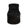 ANACONDA Velvet Gascoigne Bedroom Chair - Noir Discount