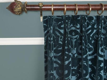 ANACONDA  Velvet Curtain - Petrol Sale