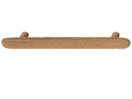 Timber Furniture Handle in Ash Black Stained or Oak Natural Lacquered, 28mm Height Supply