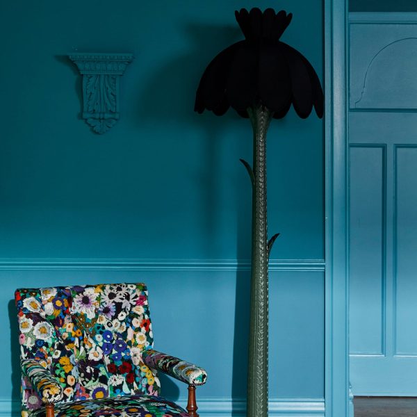 GALANTHUS Silk Standard Lampshade - Noir Fashion