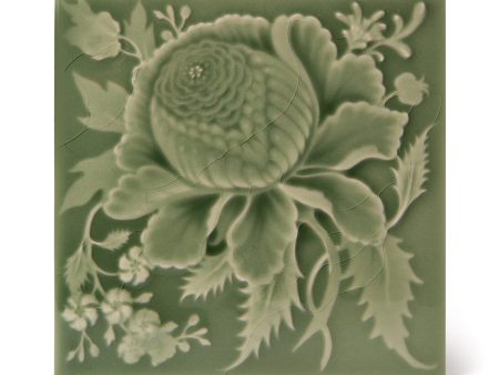 ARTEMIS ROSE Relief Tiles Sample - Sage Supply