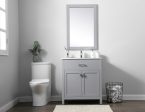 30 Inch Single Bathroom Vanity In Grey Online now