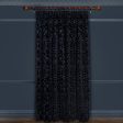 ANACONDA  Velvet Curtain - Noir Hot on Sale