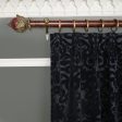 ANACONDA  Velvet Curtain - Noir Hot on Sale