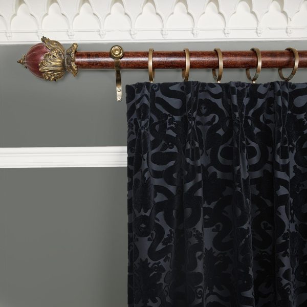 ANACONDA  Velvet Curtain - Noir Hot on Sale