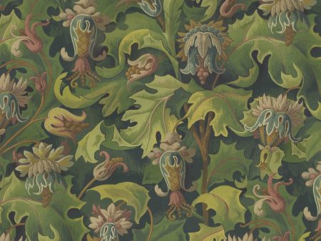 VESPERTINE Wallpaper Sample - Verde For Discount