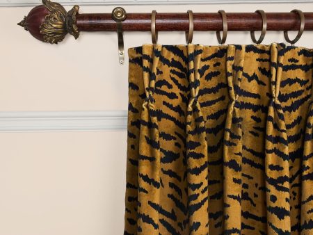 TIGRE Velvet Curtain - Taupe Supply