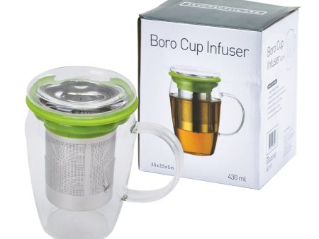 Boro Glass Cup Infuser (KT033046) Fashion