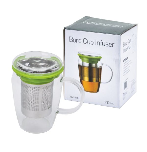 Boro Glass Cup Infuser (KT033046) Fashion