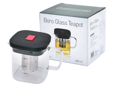 Boro Glass Teapot 600mL (KT033022) For Cheap