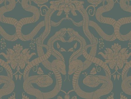 ANACONDA Traditional Wallpaper  - Eucalyptus Sample on Sale