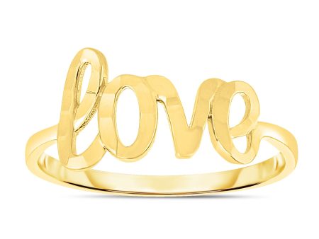 14K Gold   Love   Ring For Cheap