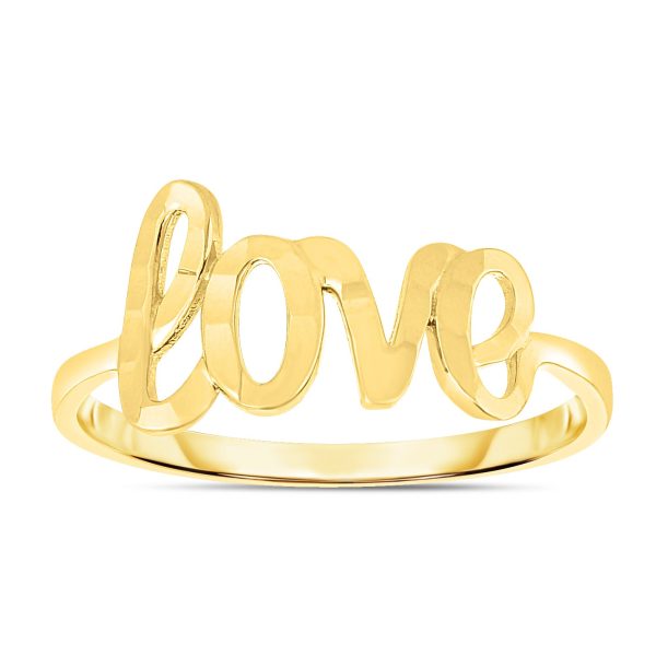 14K Gold   Love   Ring For Cheap