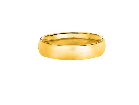 14K Gold 5mm Wedding Band For Discount