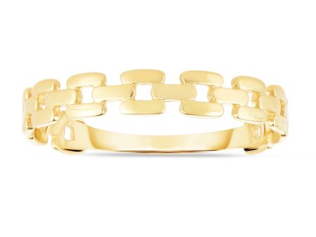 14K Gold Link Ring Supply