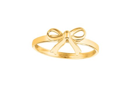 14K Gold Bow Ring Online Sale