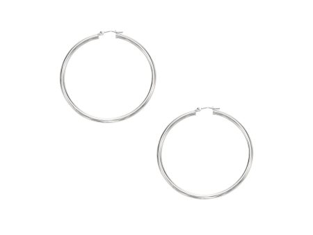 10K Gold 2x40mm Hoop Earring on Sale