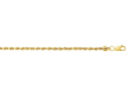 10K Gold 2.0mm Lite Rope Chain Supply