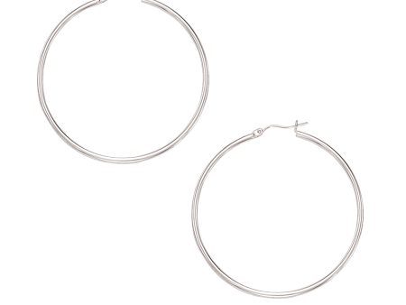 10K Gold 2x50mm Hoop Earring Online