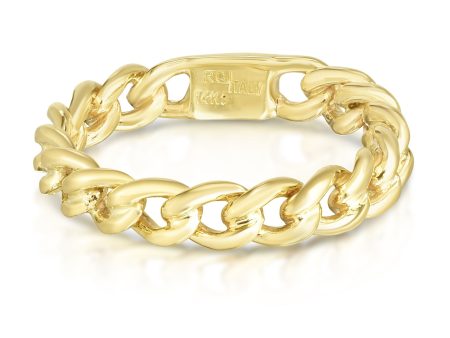 14K Gold Curb Ring Supply