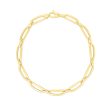 14K Gold 4.6mm Bombay Paperclip Bracelet Online