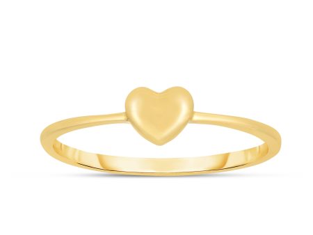 14K Gold Mini Heart Ring Online Hot Sale