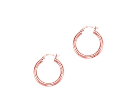 14K Gold 3x25mm Hoops Sale