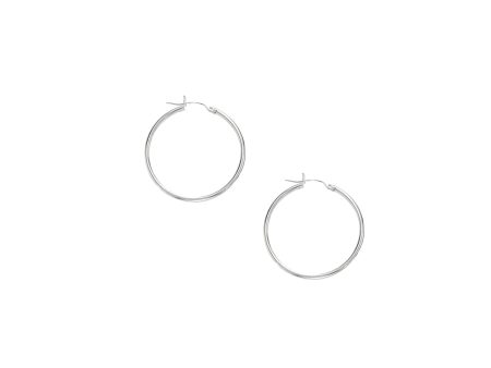 10K Gold 1.5x25mm Hoop Earring Discount