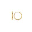 10K Gold Endless Hoop Earring For Sale