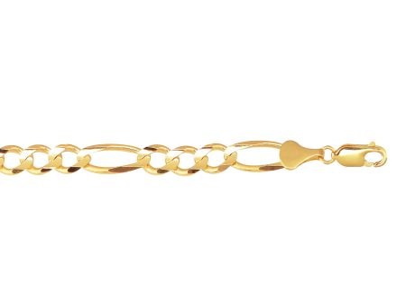 10K Gold 7.9mm Figaro Chain Sale