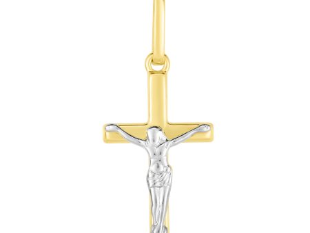 14K Gold Mini Crucifix Cross Supply