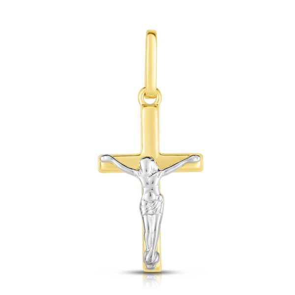 14K Gold Mini Crucifix Cross Supply