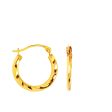 10K Gold Mini Twist Hoop Earring Online Hot Sale