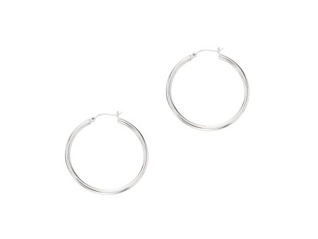 14K Gold 3x40mm Hoops For Cheap